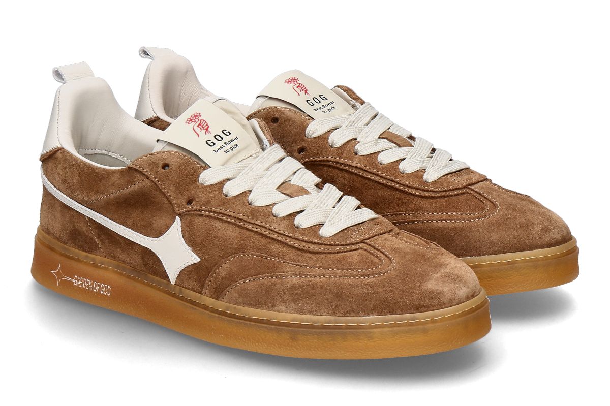 Garden of God Herren- Sneaker EARTH SUEDE- dark beige/ mittelbraun