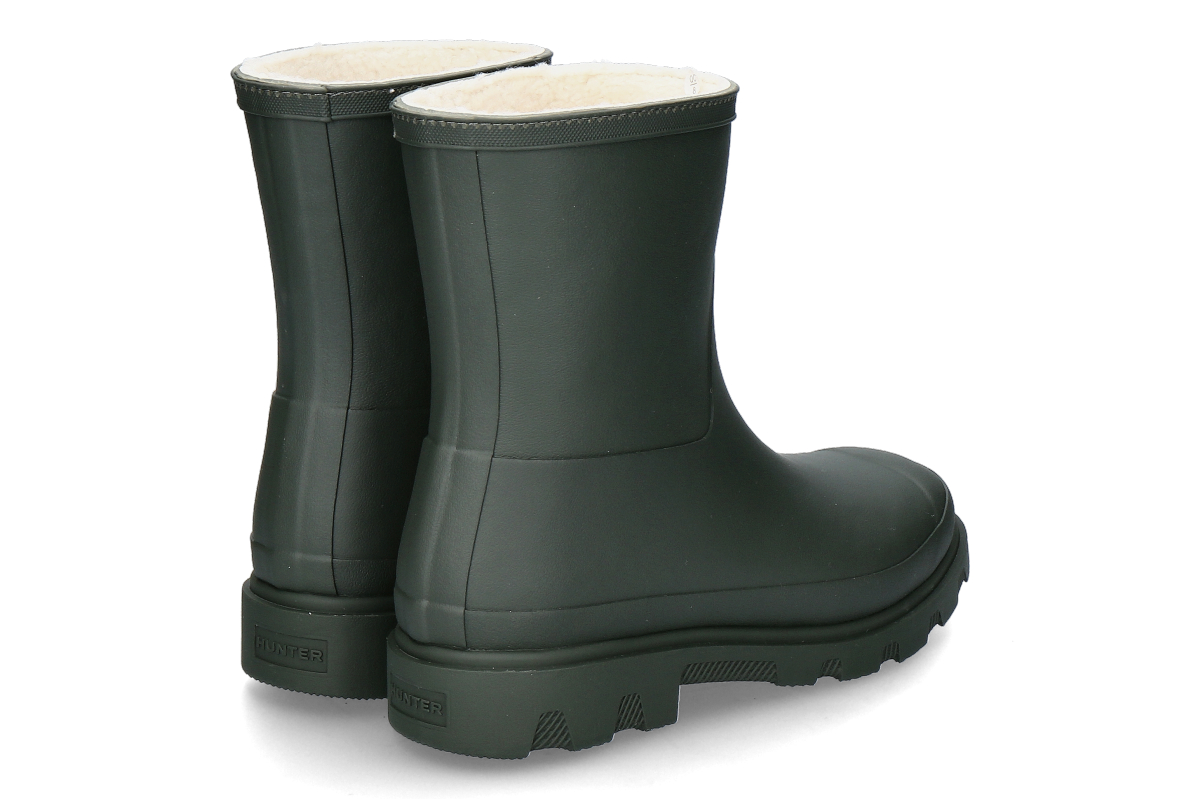 Hunter Regenstiefel gefüttert DOWNPOUR SHORT- dark olive_898700000_2