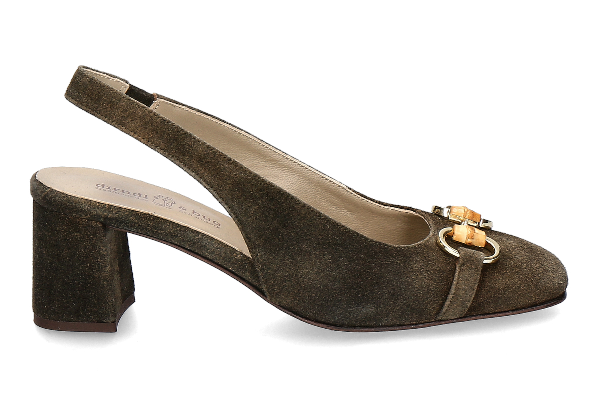 dirndl + bua Slingpumps ANTIKBOCK- akazie/ braun