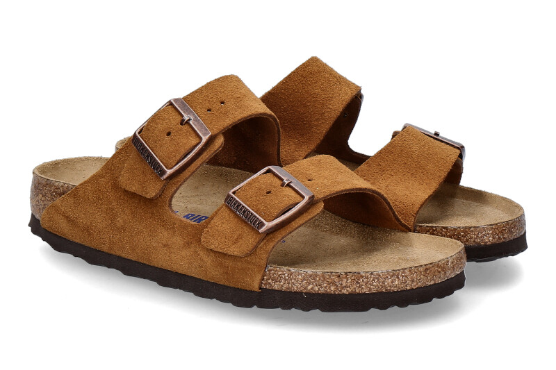 Birkenstock Pantolette ARIZONA SCHMAL BS VELOURS- mink