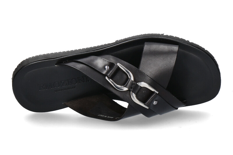 Emozioni Pantolette LEATHER BLACK (44)