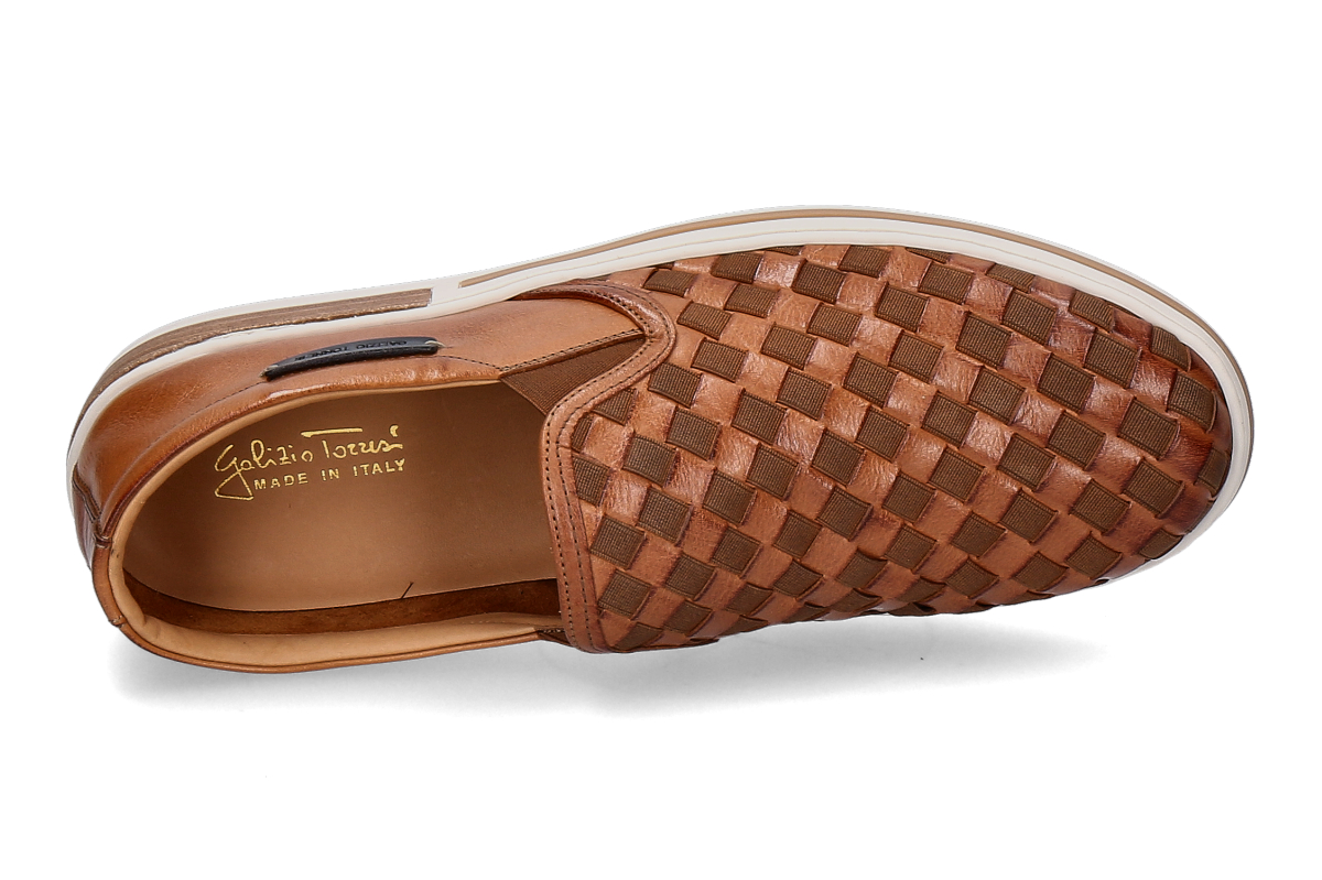 Galizio Torresi Slipper BUFALO ELASTICO- cognac_142300084_5