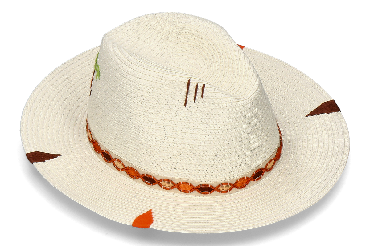 The Hat Gang Strohhut FEDORA CLASSICO- bianco/ weiss