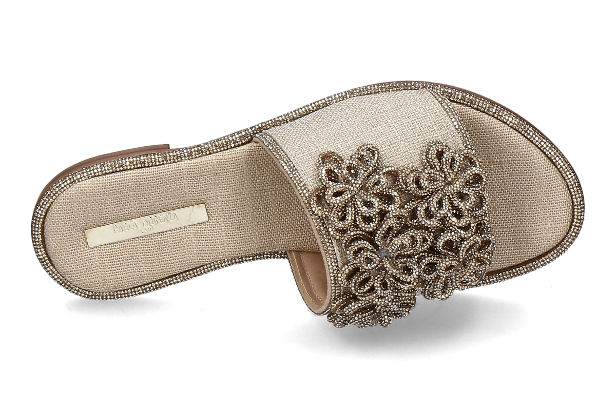 Paola Fiorenza Pantolette LINONE GLACEE- scuro beige_271400064_5