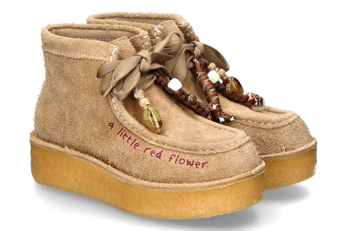 Nan-Ku Couture Bootie EFK03 - camel/ hellbraun