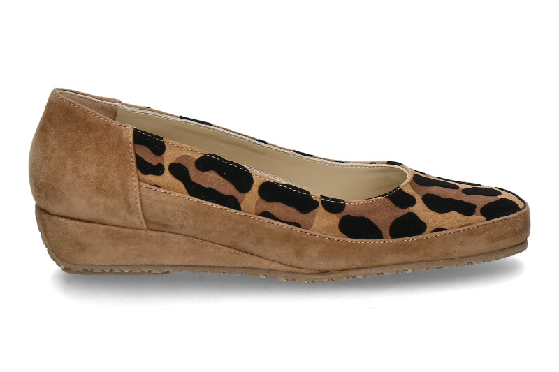 Bagnoli Slipper CAMOSCIO- sella/braun/leopard