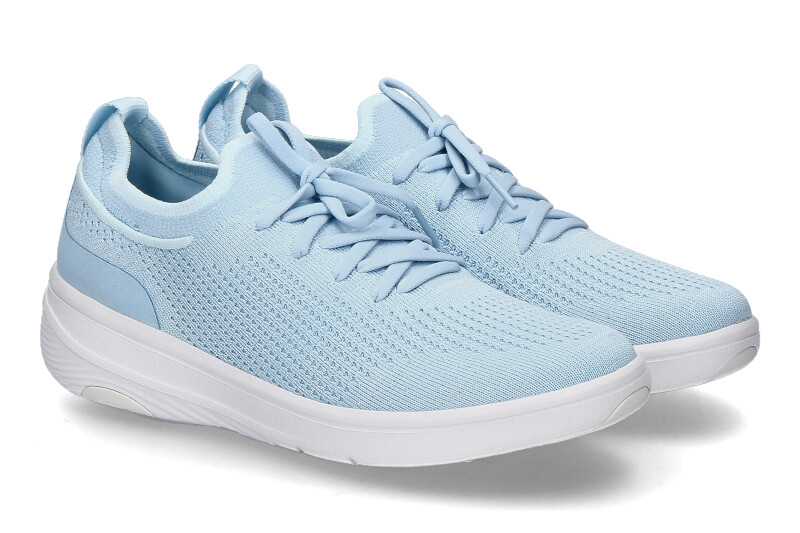 Fitflop Sneaker SUPER-Q KNIT SLIP-ON LACED- sky blue/hellblau