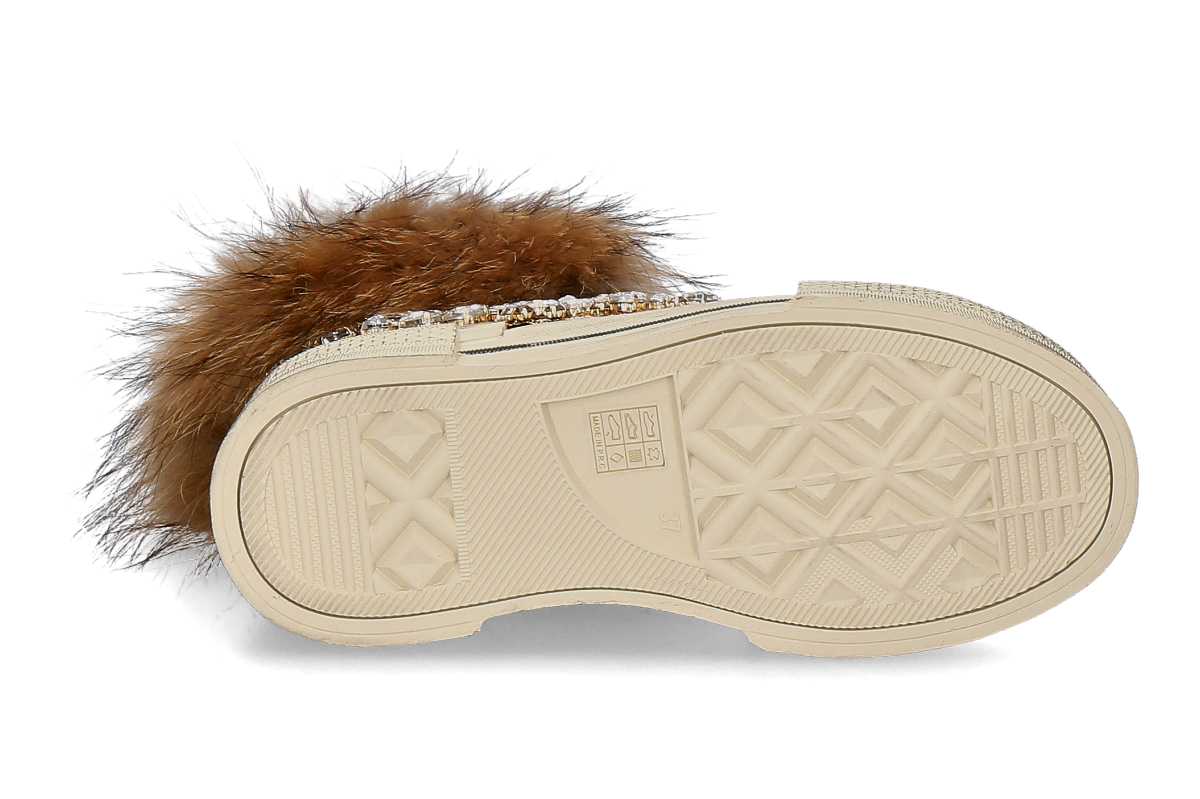 Nan-Ku Couture High-Top Sneaker gefüttert EFD04C - caramel_232300086_4