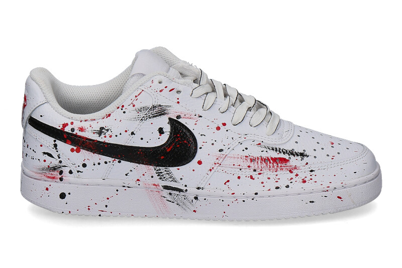 Nike Sneaker by Ballo Da Sola COURT VISION LOW WHITE RED BLACK