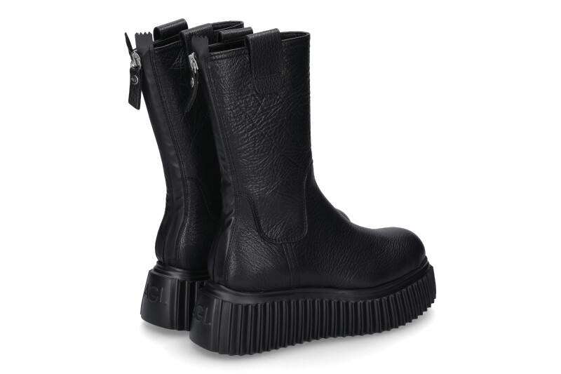 Attilio Giusti Leombruni Combat Boots NAPPA NERO (39)