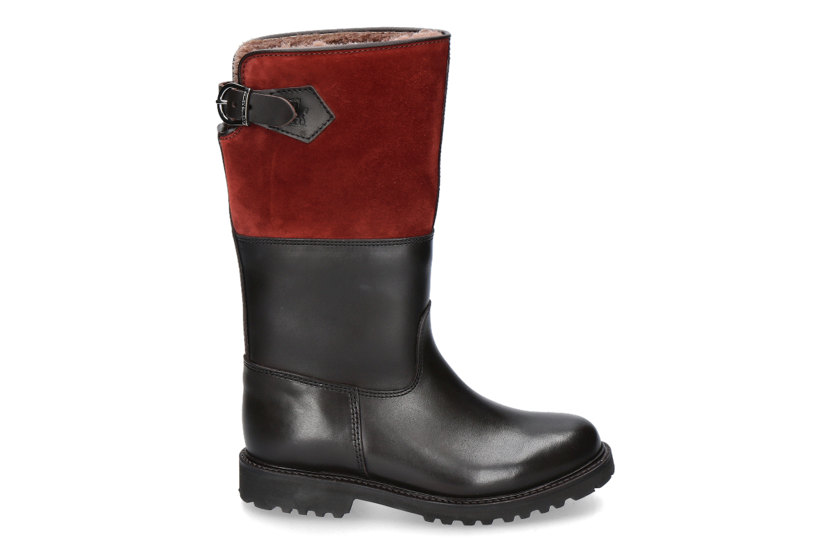 Ludwig Reiter Damen-Stiefel gefüttert MARONIBRATERIN - mocca rind/weinrot/herbstrot
