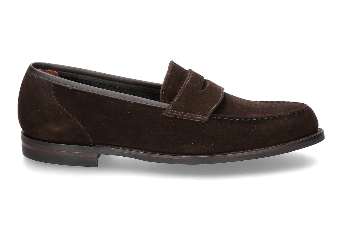 Crockett & Jones Loafer HARVARD 2 SUEDE- dark brown/ dunkelbraun