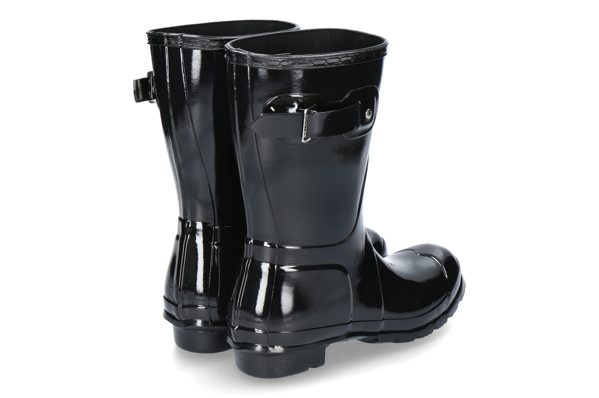 Hunter Damen- Regenstiefel ORIGINAL SHORT GLOSS BOOT- black_892000011_2