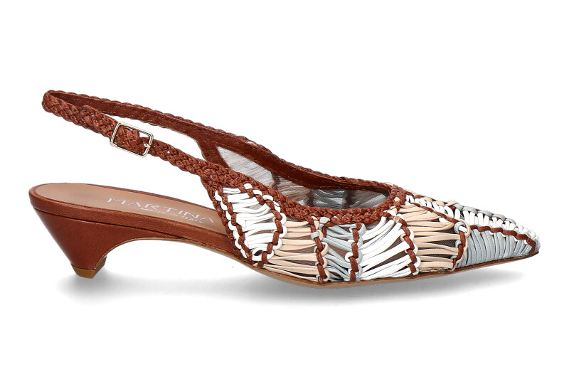 Martina T Slingpumps N1008 INTRECCIO- multi/tan
