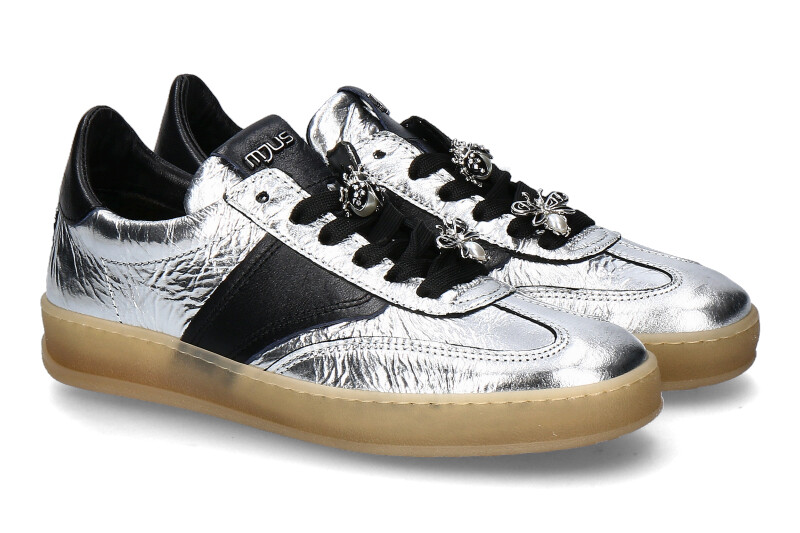 Mjus Sneaker LEATHER- argento/nero