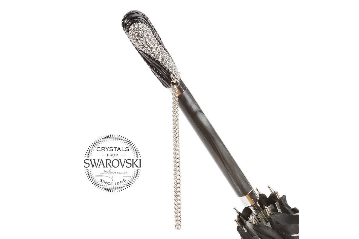 Pasotti Regenschirm NERO STRASS