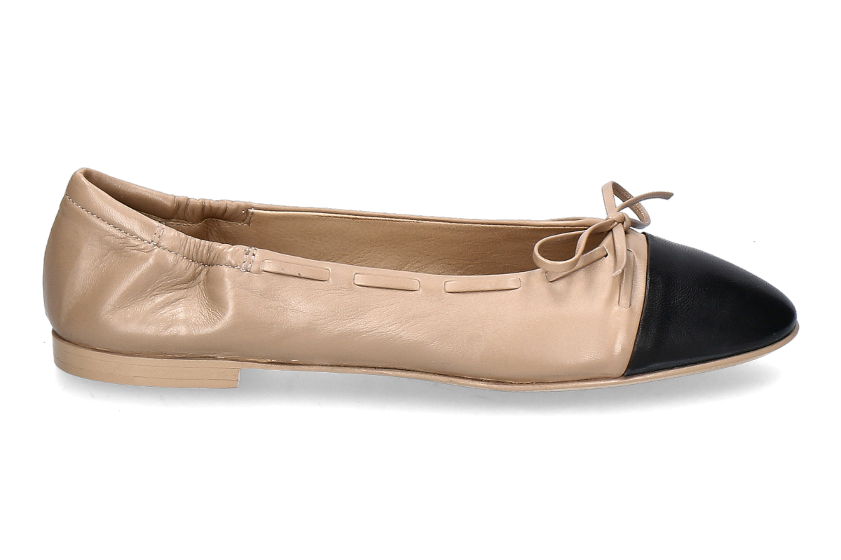 Pomme d'Or Ballerina GIORGIA GLOVE- nero/ mocha beige