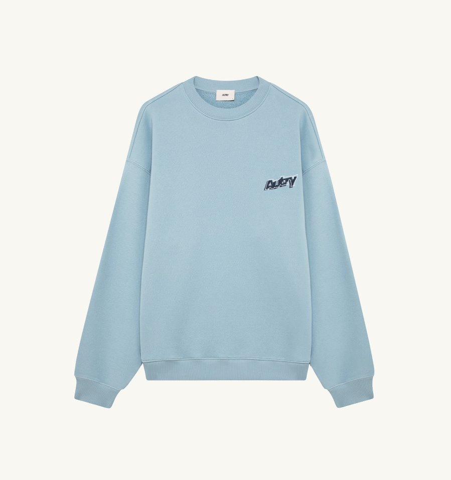 Autry Unisex- Sweatshirt DOUBLE LOGO- chalcedony/ hellblau