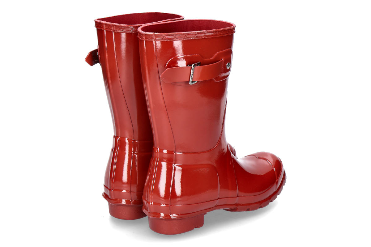 Hunter Damen- Regenstiefel ORIGINAL SHORT GLOSS BOOT- military red_892900046_2