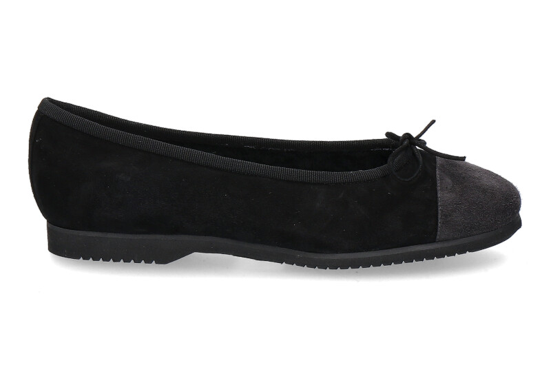 Unützer Ballerina gefüttert CAMOSICO NERO CAMOSCIO ANTHRAZIT  (37 )