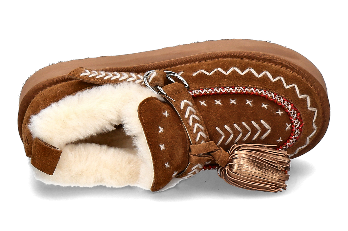 Elena Iachi Bootie gefüttert MI-02 - hellbraun_263300026_4