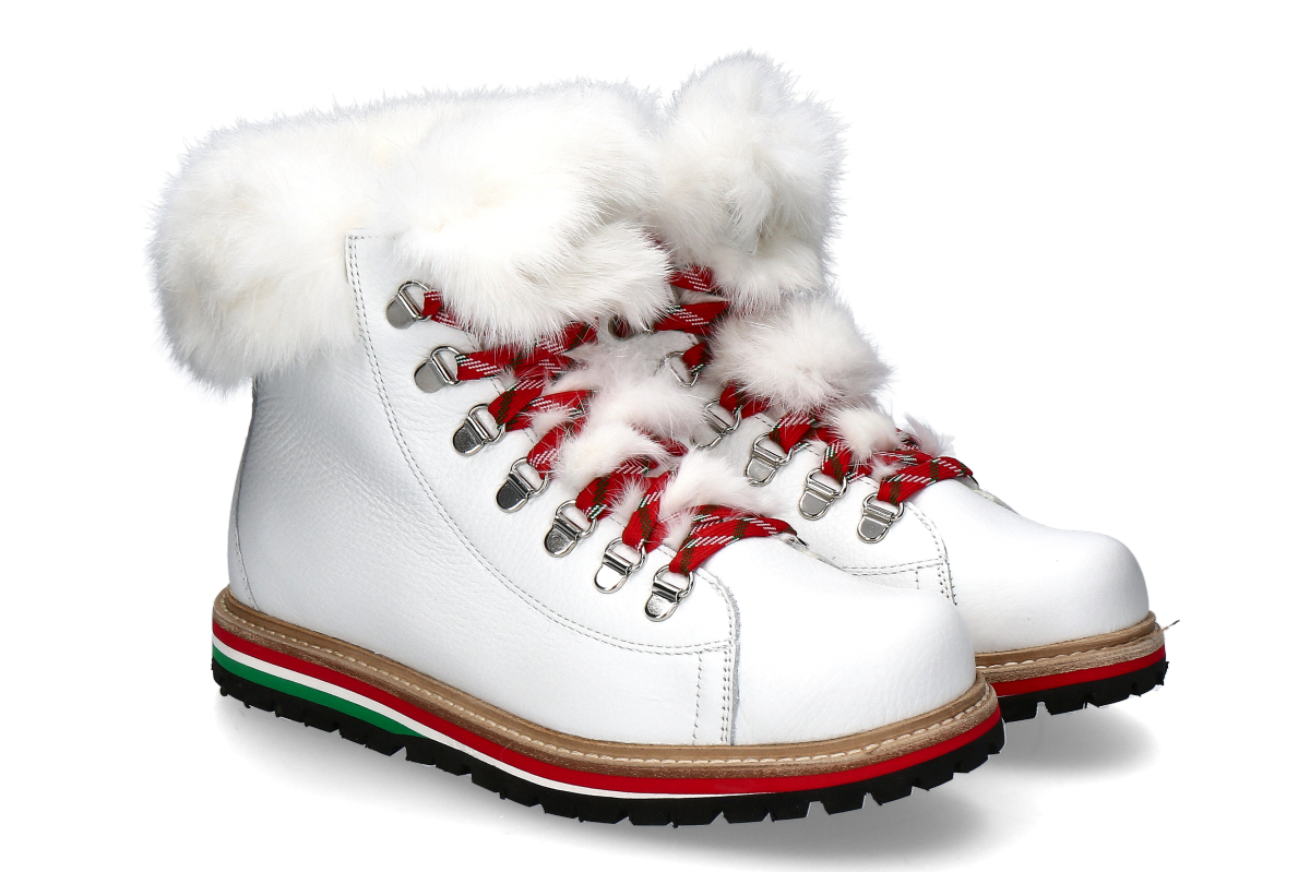 Oscar Sport Damen Schnürboots gefüttert ARIEL TRICOLORE - white / weiß