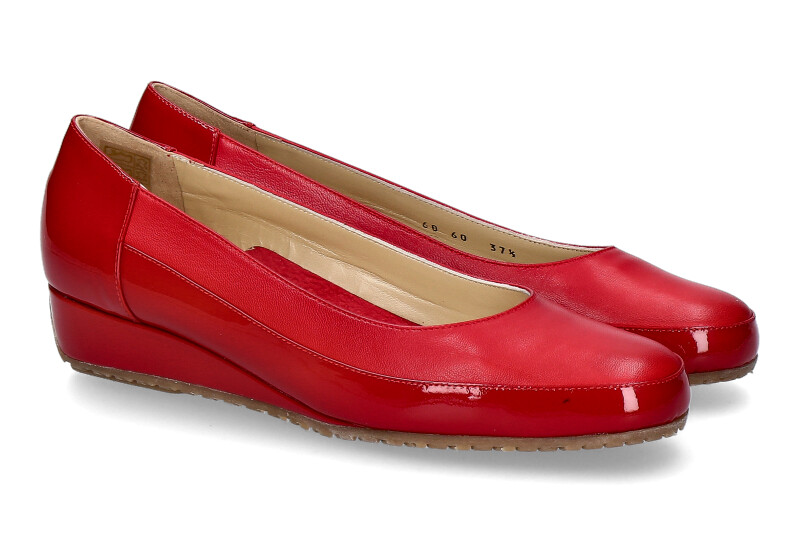 Bagnoli Slipper 6060 VERNICE NAPPA- rosso/ rot