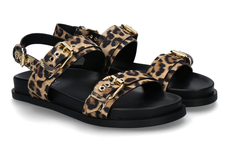 AGL Sandale CRISTINA- cocoa/leopard 