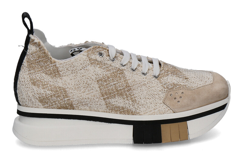 F65 Damen- Sneaker DONNA DELFINO- weiss/beige