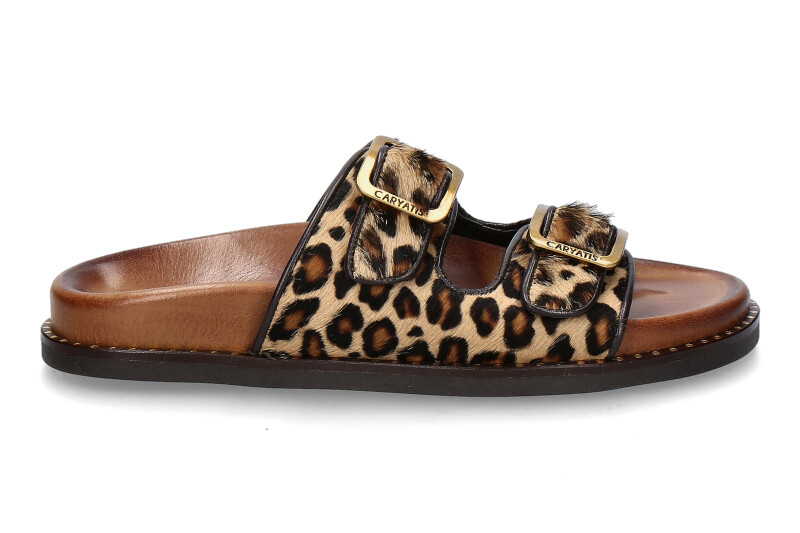 Caryatis Pantolette 68005 BROWN-LEOPARD
