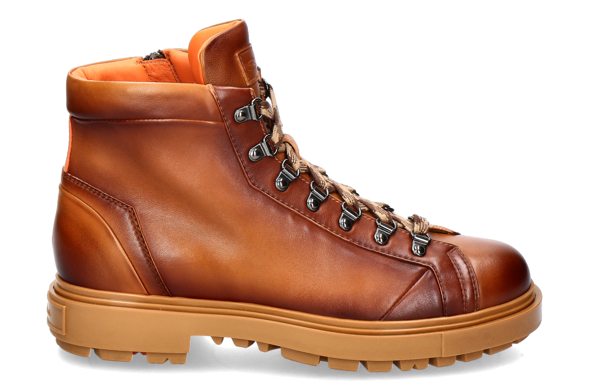 Santoni Herren Schnür-Boots FARAH light brown / hellbraun