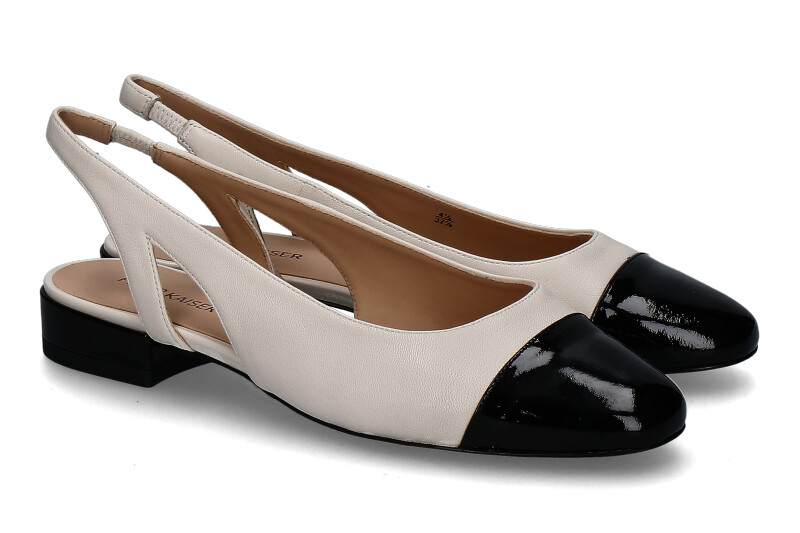 Peter Kaiser Slingpumps offwhite/black