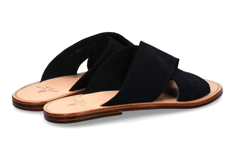 Ludwig Reiter Pantolette MAGHREBINER VELOURS MARINEBLAU (41)