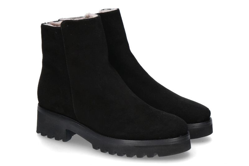 Luca Grossi Stiefelette gefüttert CAMOSCIO NERO (42)