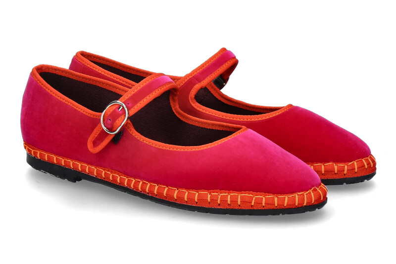 Flabelus Riemenballerina NANA SAMT- pink/orange