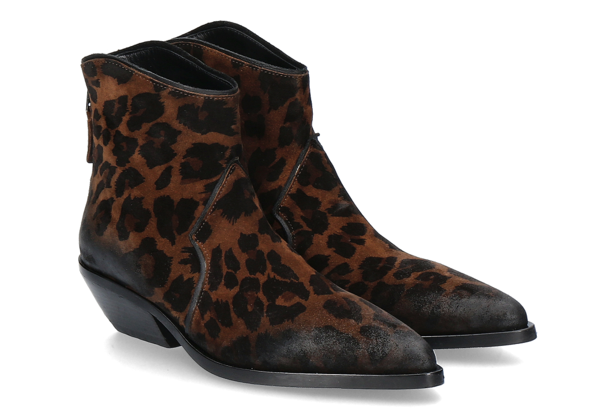 Elena Iachi Damen Cowboy Boots STRATEGIA - ghepardo tabacco/braun