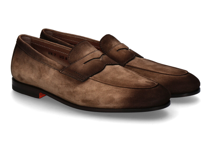 Santoni Herren- Loafer CARLOS- brown/ braun