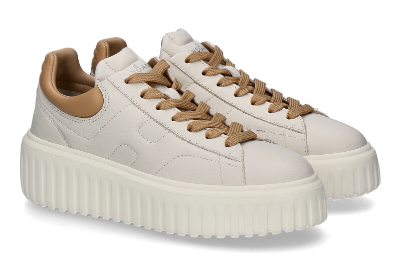 Hogan Damen- Sneaker H-STRIPES ALLACCIATO- beige