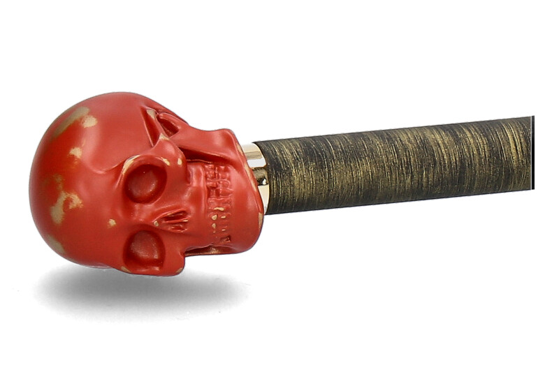 Utile4 Schuhanzieher SKULL MATT ORANGE/RED GOLD 