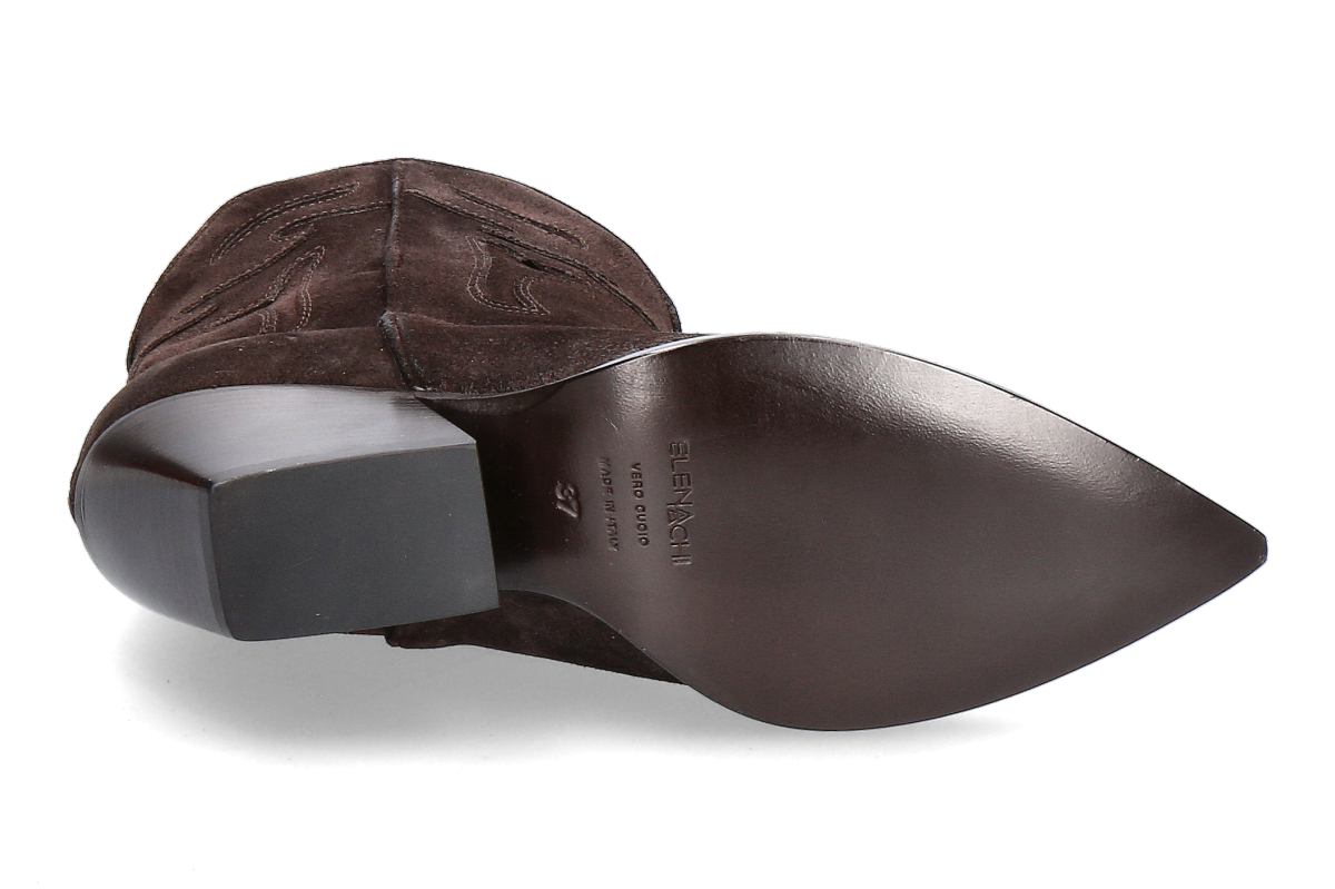 Elena Iachi Damen Western Stiefelette STRATEGIA - Velour Ebano_253300287_4