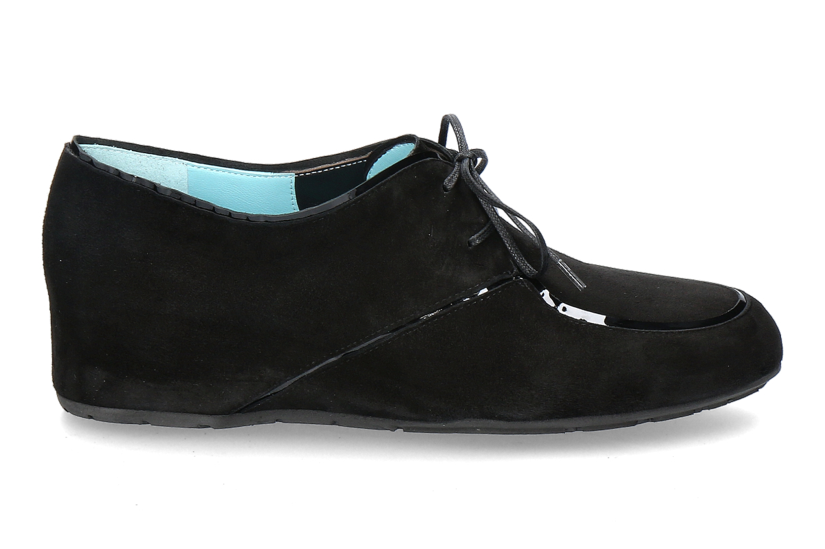 Thierry Rabotin Schnürschuh ZEN 676M- black suede/ schwarz