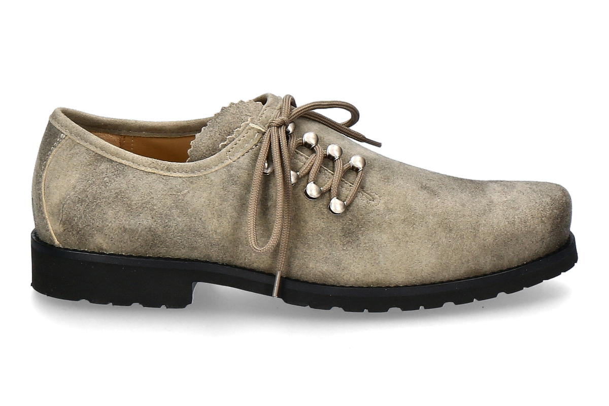 Dirndl + bua Trachtenschuh ANTIKBOCK- glacier/hellgrau