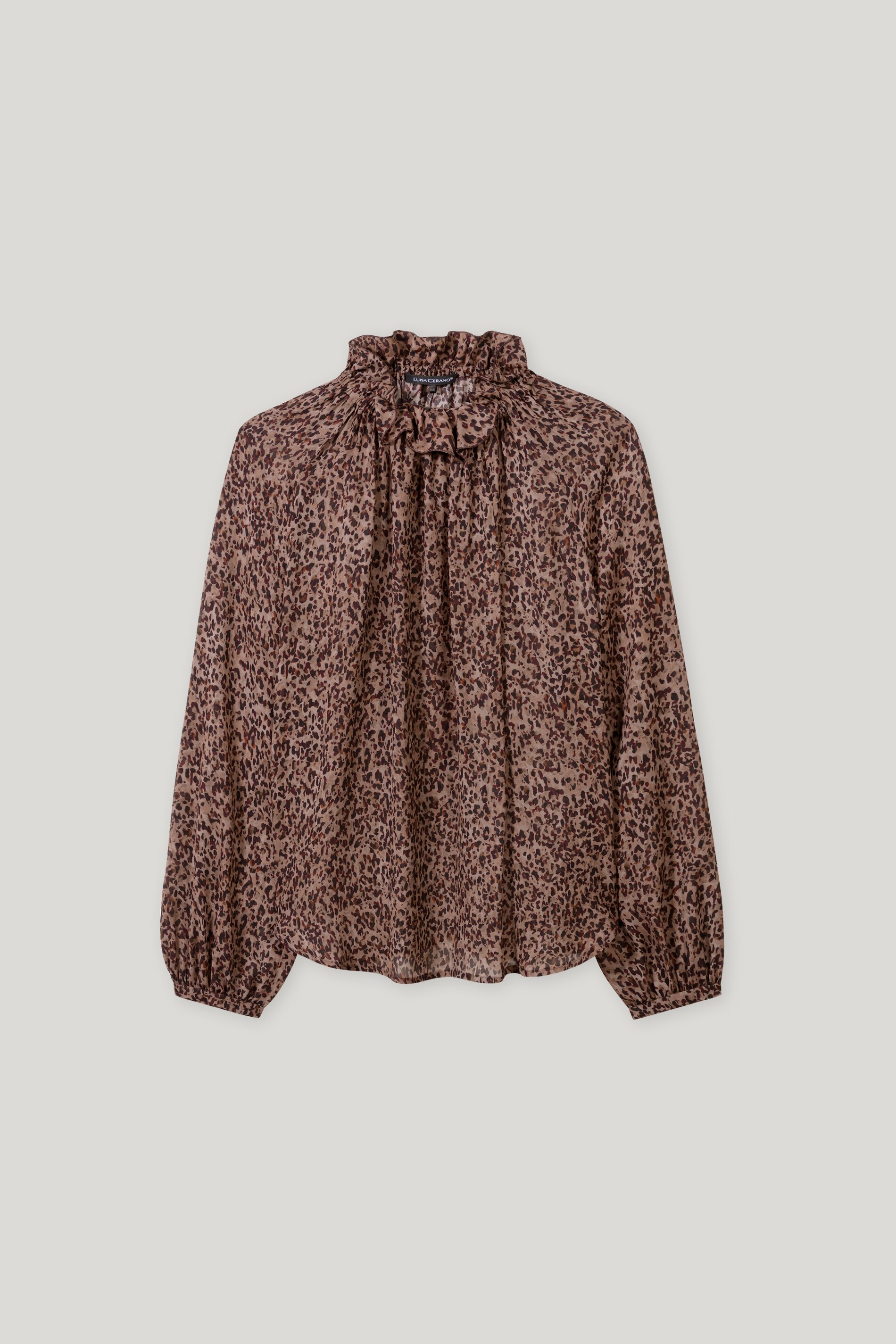Luisa Cerano Bluse ANIMAL PRINT - multi/leo