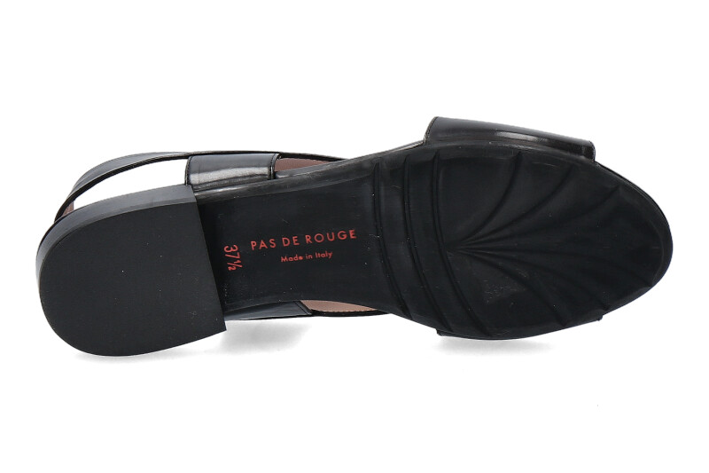 Pas de rouge Sandale FLEUR PARMA NERO (42½)