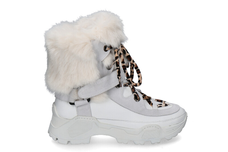 Diavolezza Bootie 2028 BIANCO FAUX FUR