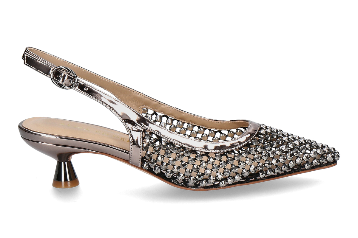 Alma en pena Slingpumps MIRROW PEWTER- silber