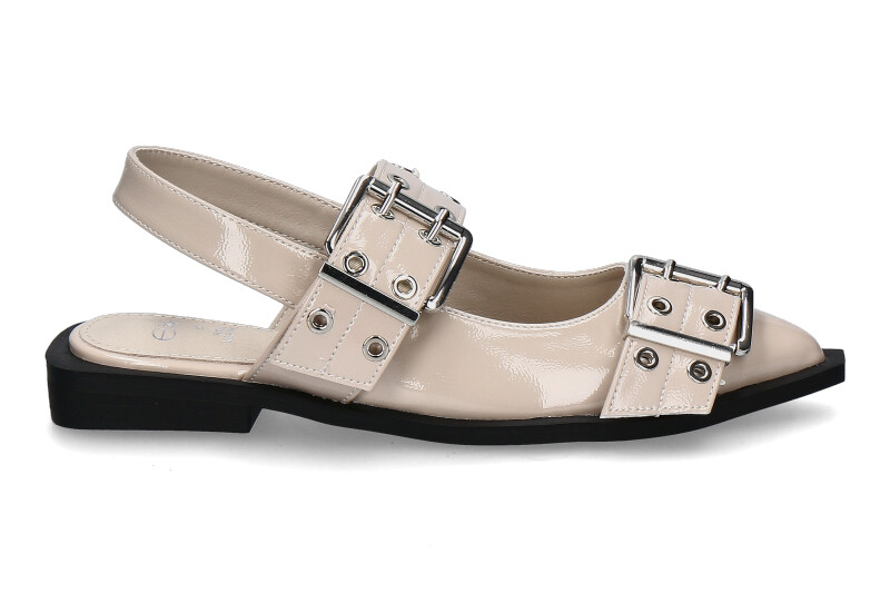 Exé Slingballerina PATENT- offwhite