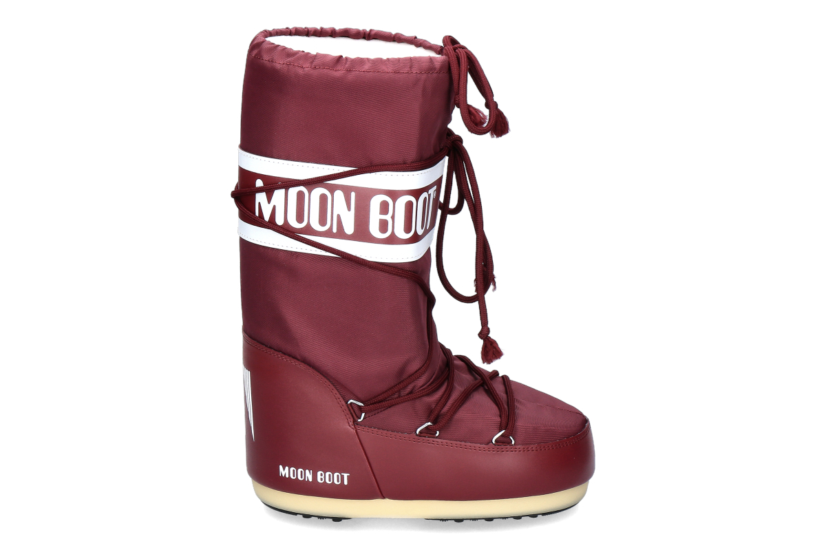 Moon Boot Damen Stiefel ICON NYLON- burgundy/ bordo