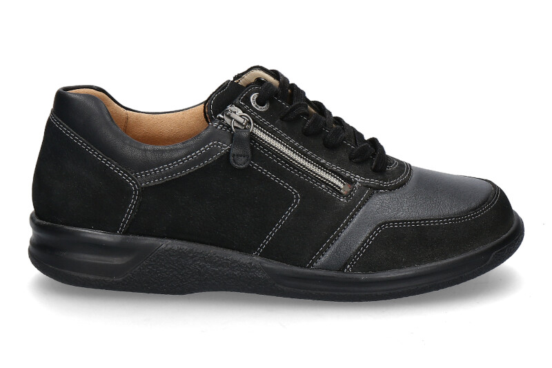 Ganter Herren- Sneaker KURT K VARIO SENSITIV CERVONNUBUKLEDER- schwarz