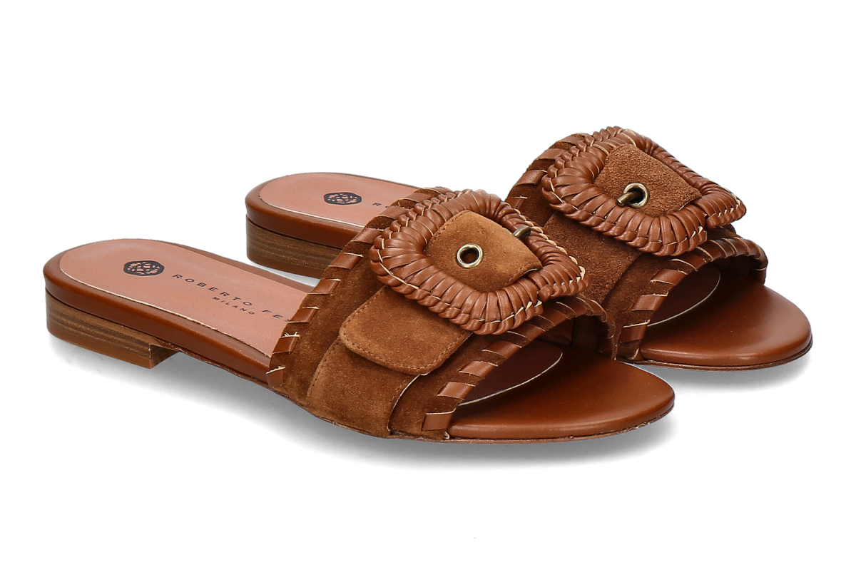 Roberto Festa Pantolette LOPEZ SOFTY- cannella/ hellbraun